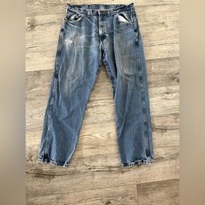 Vintage men’s reed double knot jeans distressed